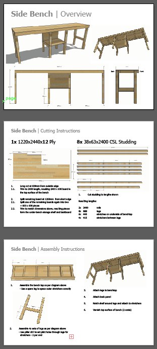 Side Bench Plans