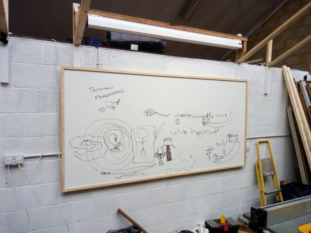 Giant home made whiteboard