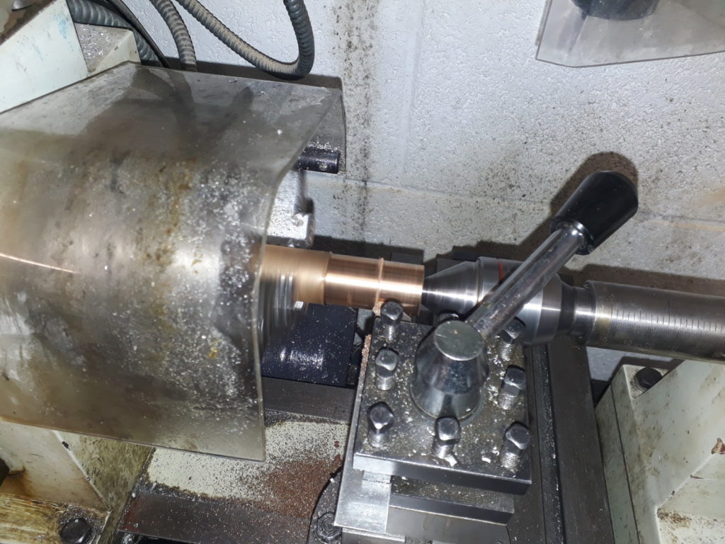 Bronze stock on the 3-in-1 Lathe